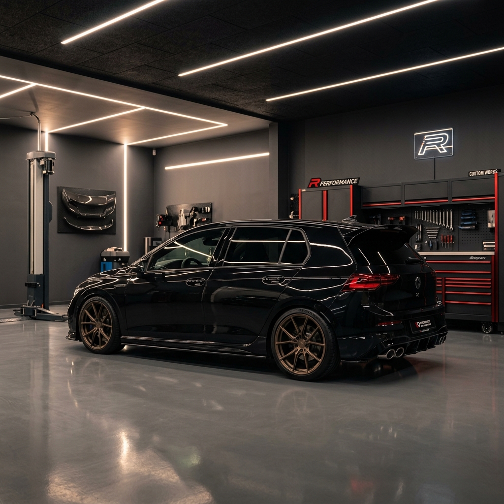 Coche de cliente en el taller