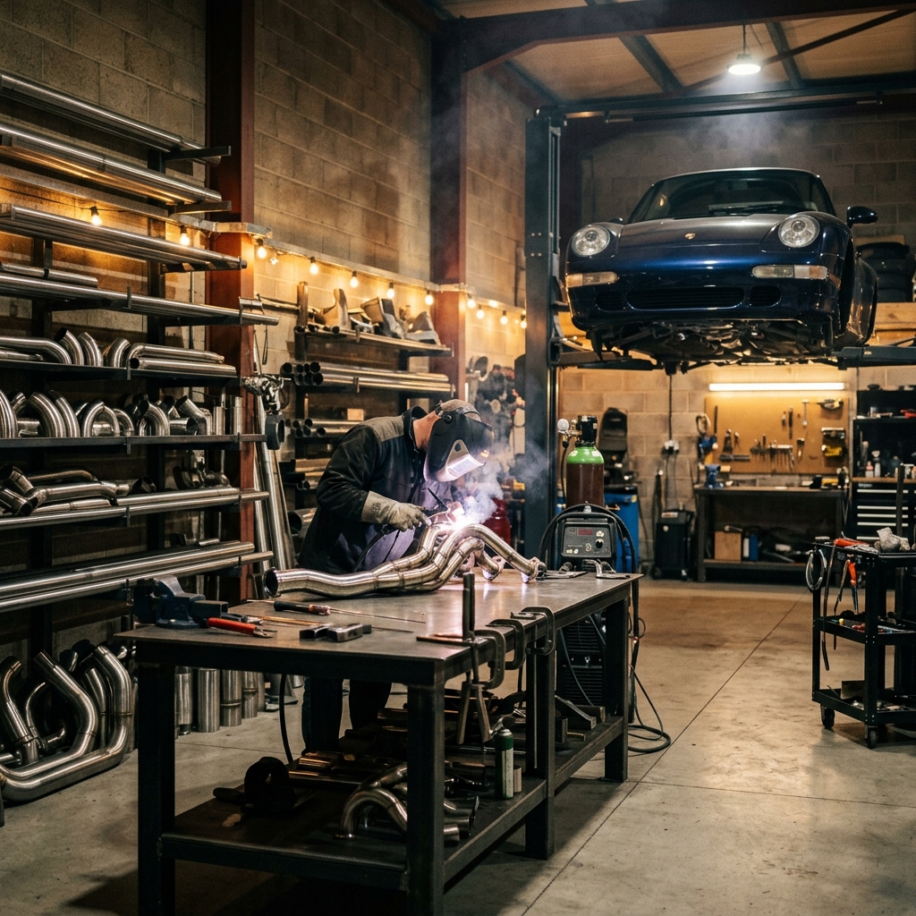 El taller de FS Custom Welds trabajando